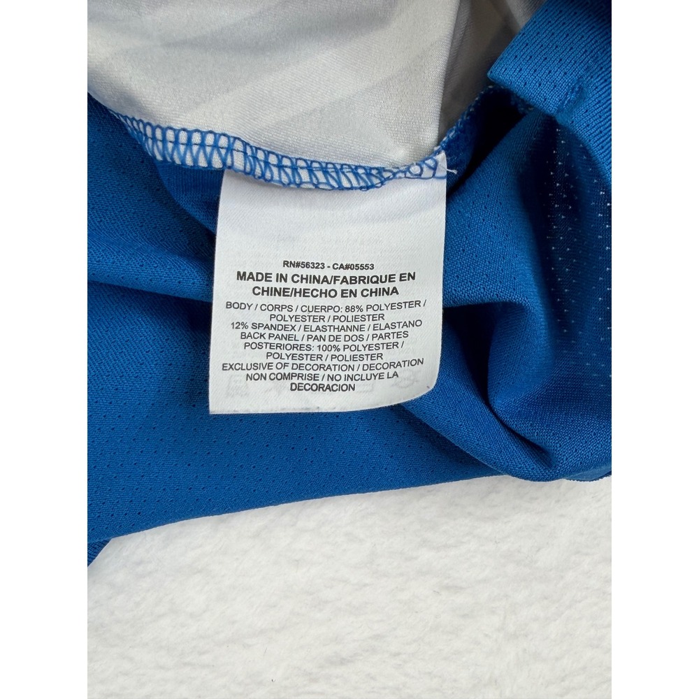 Nike Golf Tour Performance Dri-FIT Polo Shirt Blue Grey Striped Mens Large - Picture 8 of 10
